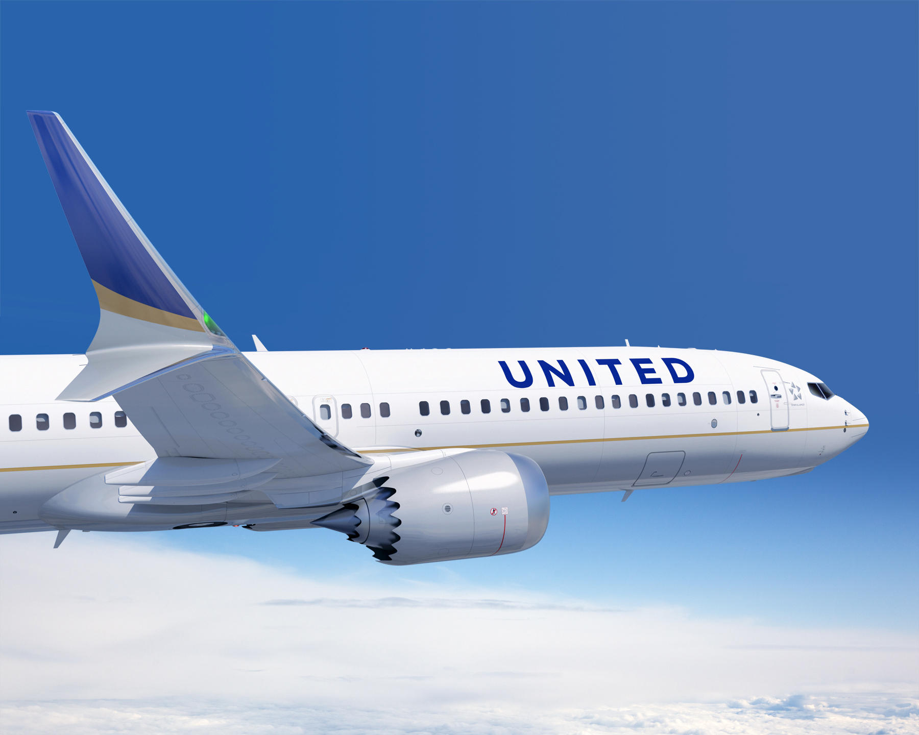 Two United Airlines economy class tickets for travel from